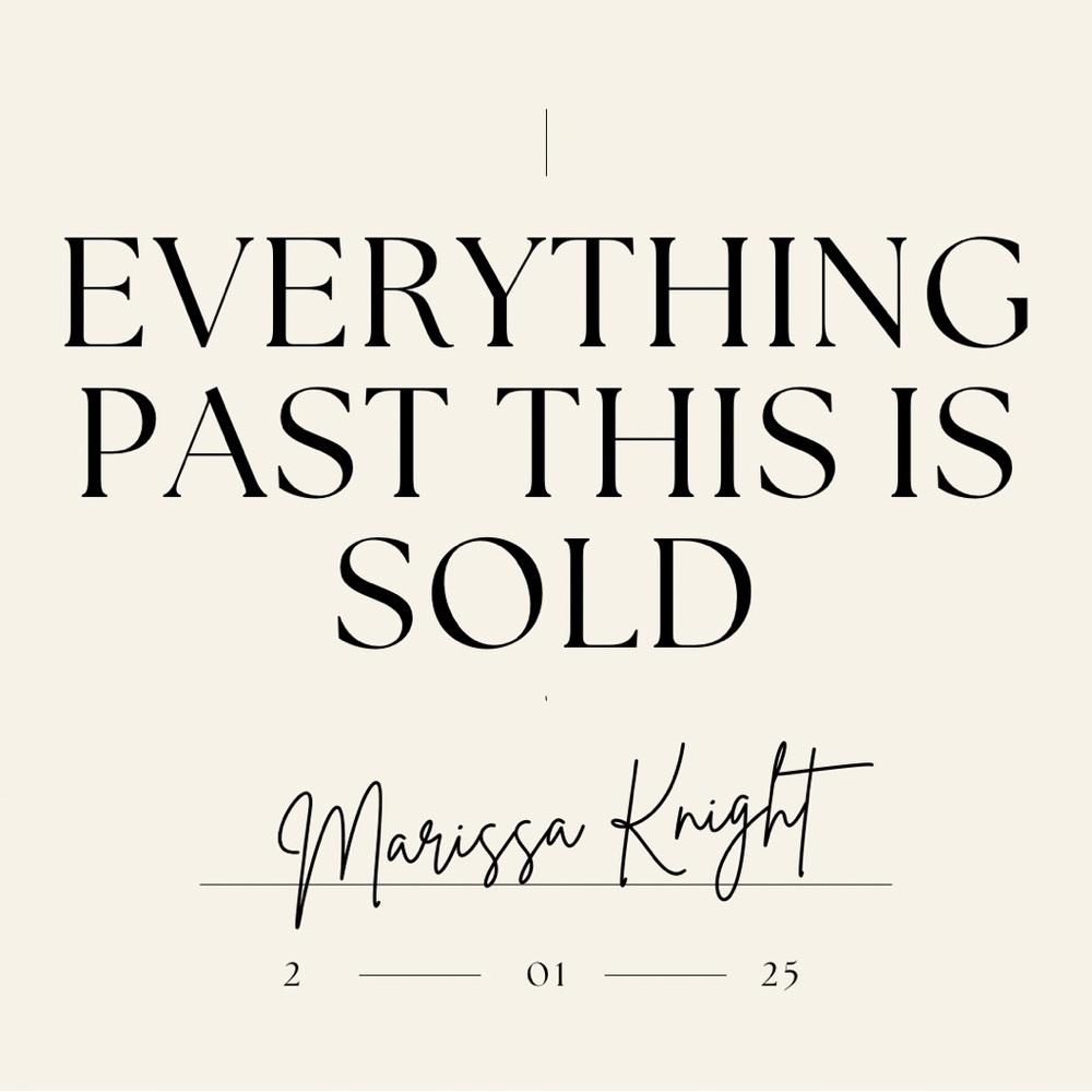 Everything Past This Post Is Sold!!